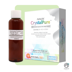 Vascular Strengthening Set: Avalon Collagen + Face Toner with Houttuynia Cordata